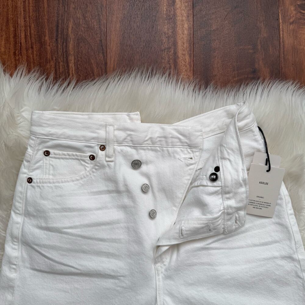 NWT Agolde Criss Cross Jean Short in Element Size 26 - Picture 7 of 10